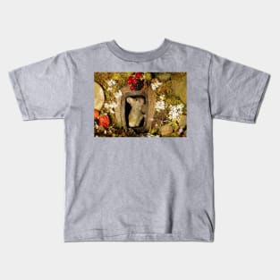 George the mouse in a log pile house Kids T-Shirt